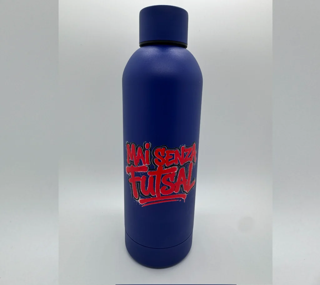 Borraccia Termica  Mai senza Futsal Blu Royal